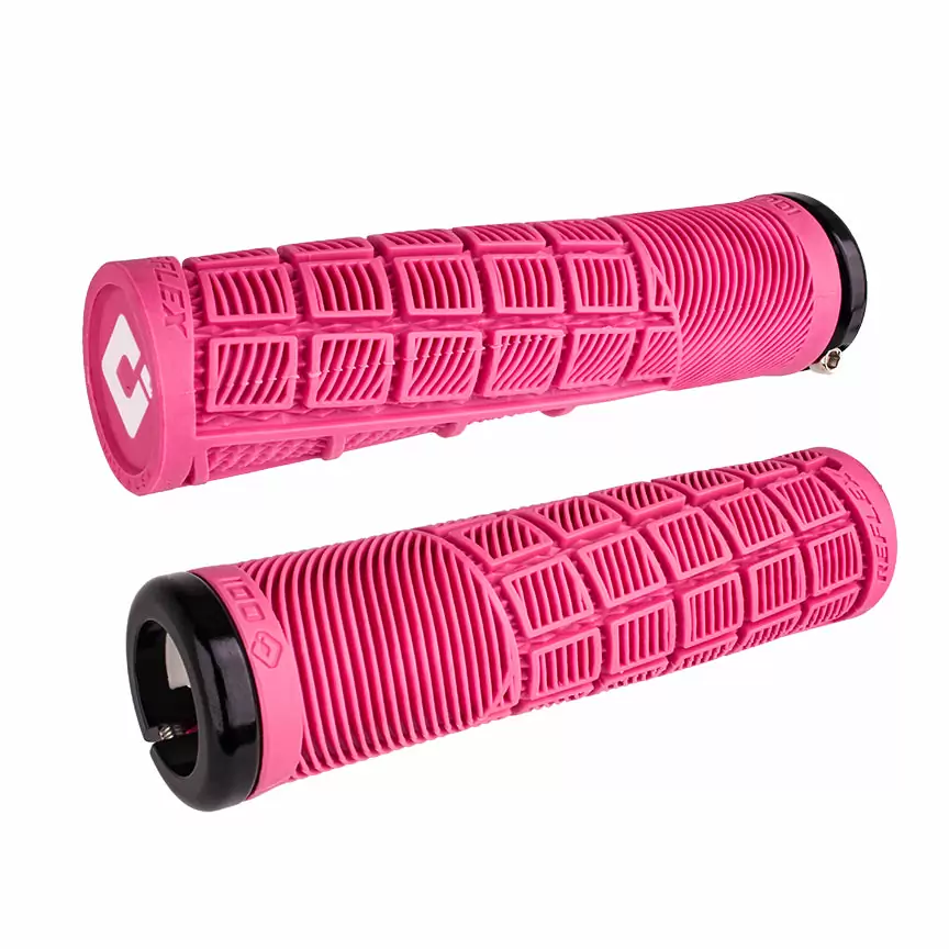 Par de puños MTB Reflex V2.1 Lock-On 33,5 mm x 135 mm rosa/negro - image